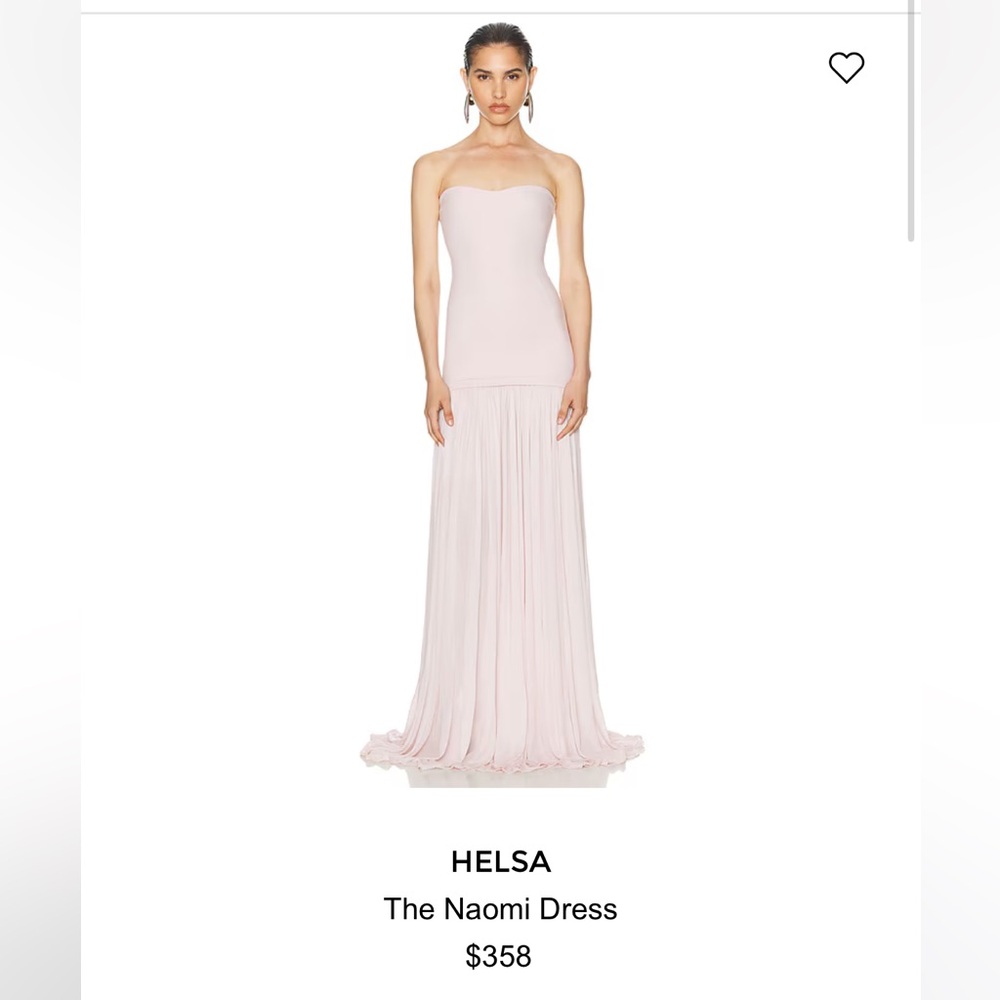Helsa x revolve pink Naomi dress